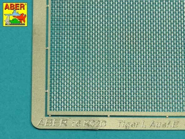 Aber 16056 Dodatkowe drobnooczkowe siatki do Tiger I 1/16 – immagine 2
