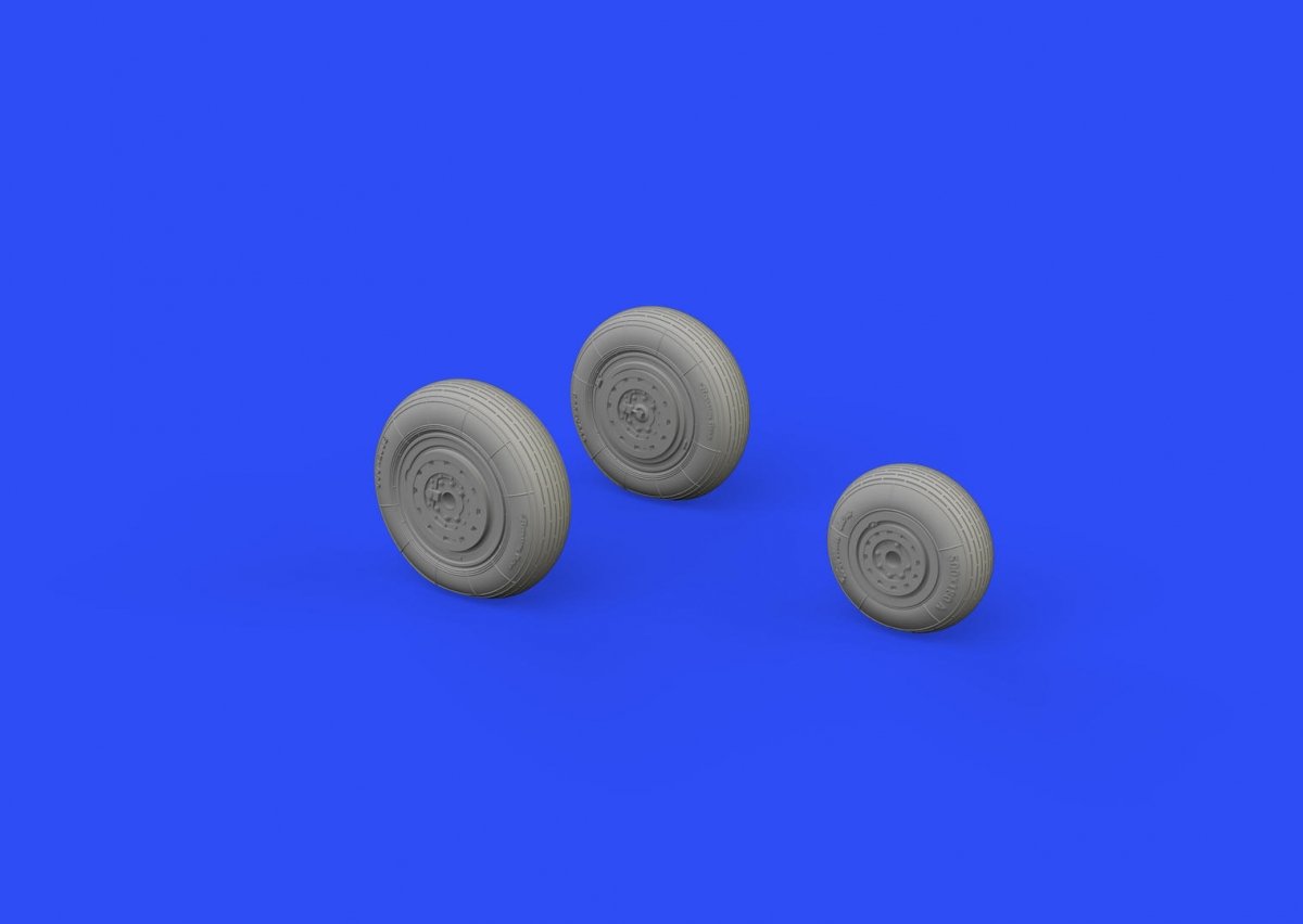 Eduard 648592 MiG-19 wheels 1/48 EDUARD, TRUMPETER – Bild 2