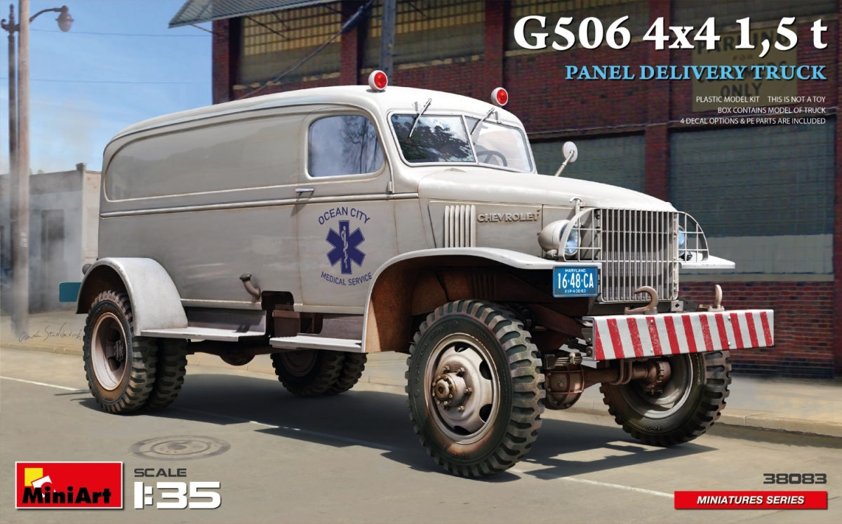 MiniArt 38083 G506 4x4 1,5 t Camion de livraison de panneaux 1/35