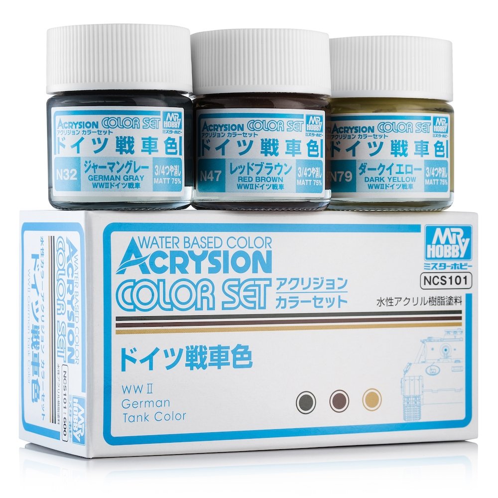 Gunze Sangyo NCS-101 German Tank Color Set 3 x 10ml