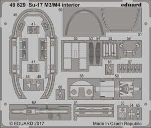 Eduard 49829 Su-17 M3/ M4 interior KITTY HAWK 1/48 – immagine 2