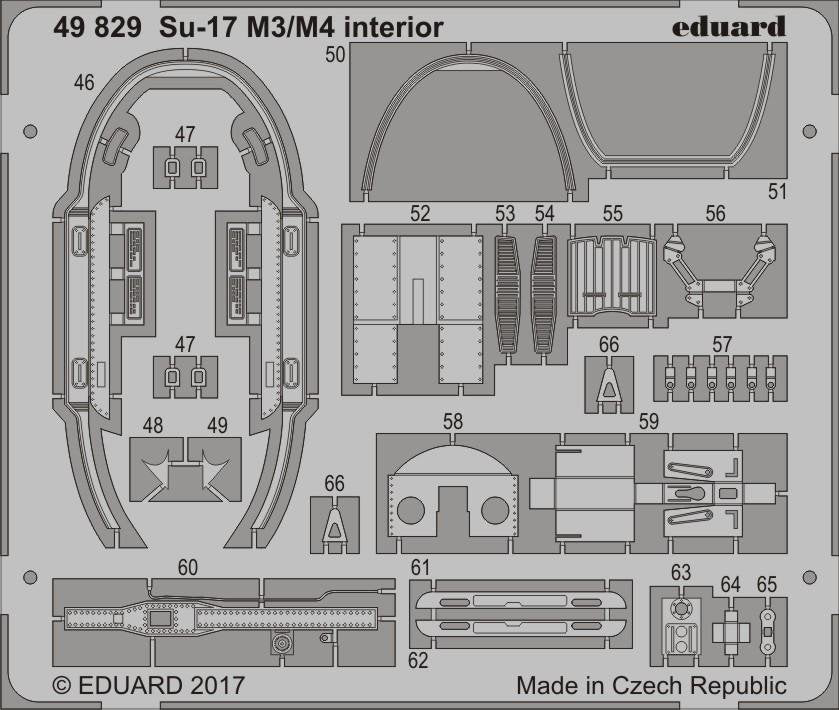 Eduard 49829 Su-17 M3/ M4 interior KITTY HAWK 1/48 – immagine 2