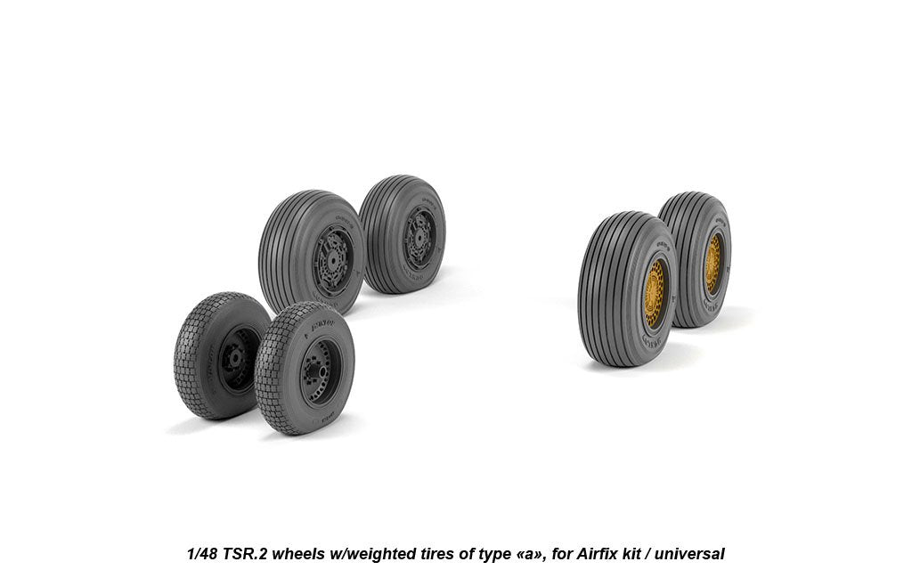 Armory Models AW48412 BAC TSR.2 roues avec pneus lestés, type « a » (DL) 1/48 – image 4