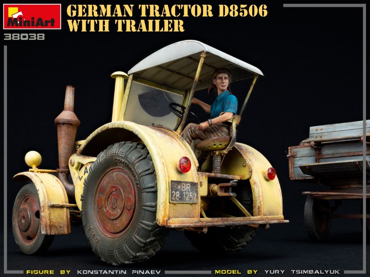 MiniArt 38038 German Tractor D8506 with trailer 1/35 – image 9