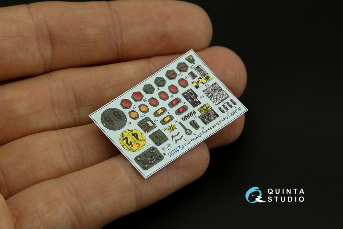 Quinta Studio QD35051 Gama Goat family 3D-Printed &amp;amp; coloured Interior on decal paper (Tamiya) 1/35 – immagine 5