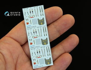 Quinta Studio QD48055 F-4J 3D-Printed &amp;amp; coloured Interior on decal paper (for ZM SWS kit) 1/48 – Bild 2
