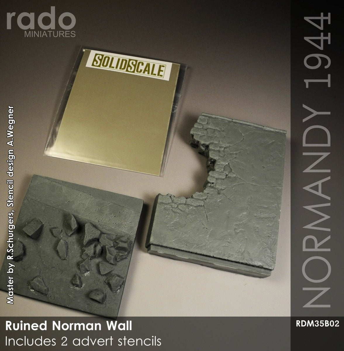 RADO Miniatures RDM35B02 Ruined Norman Wall 1/35 – Bild 4