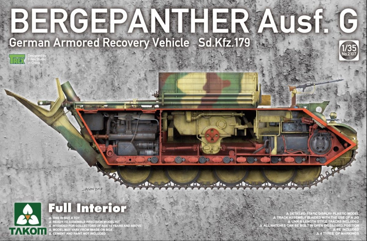 Takom 2107 Sd.Kfz. 179 PzKpfw V Bergepanther Ausf.G 1/35