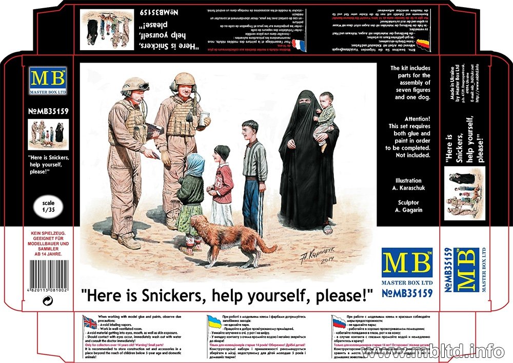Master Box 35159 Here is Snickers, help yourself, please! 1/35