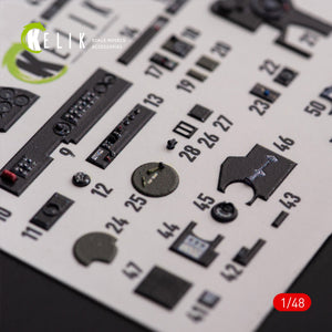 KELIK K48108 P-38F &amp;quot;Lightning&amp;quot; - interior 3D decals for Academy kit 1/48 – Bild 3