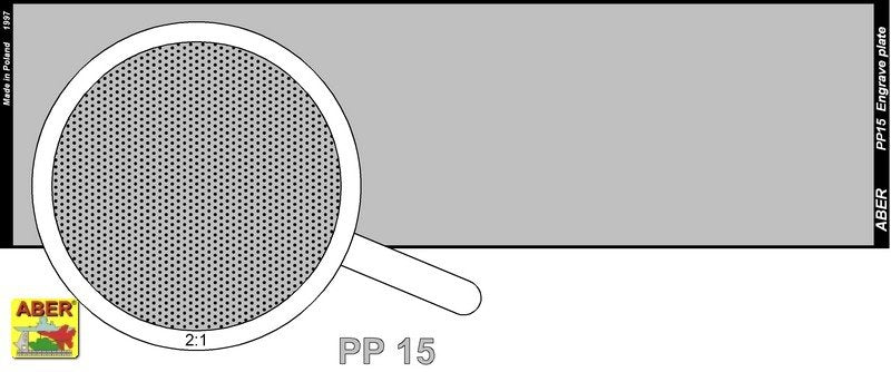 Aber PP15 Engrave plate (140 x 39 mm) - pattern 15 – imagen 2