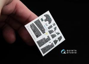 Quinta Studio QD48033 F-16I 3D-Printed &amp;amp; coloured Interior on decal paper (for Kinetic kit) 1/48 – immagine 3