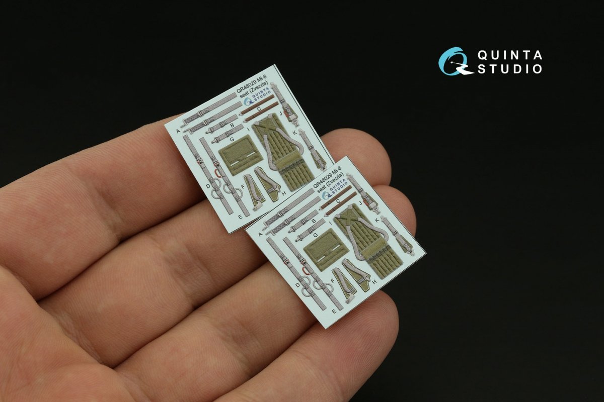 Quinta Studio QD48381 Mi-17 3D-Printed &amp;amp; coloured Interior on decal paper (AMK) 1/48 – immagine 7
