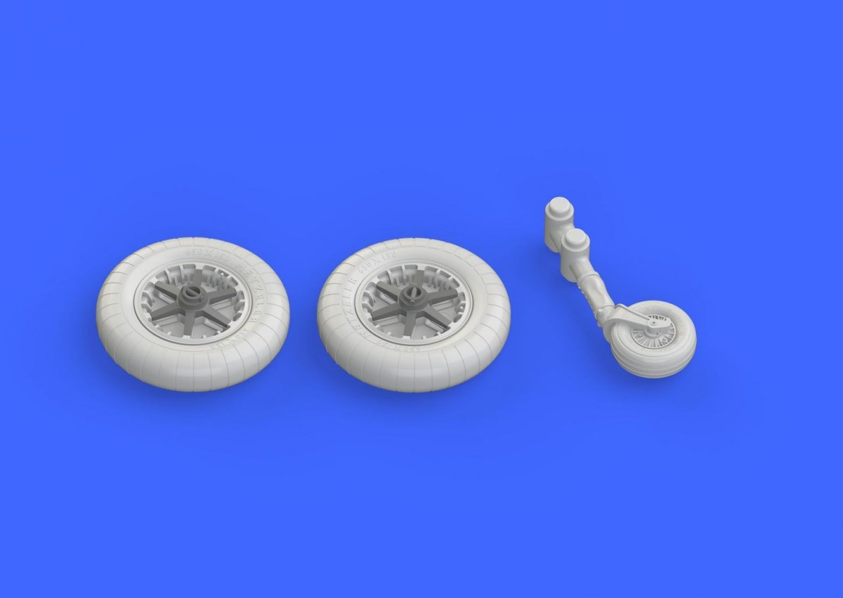 Eduard 648282 Bf 109F wheels EDUARD 1/48 – immagine 3