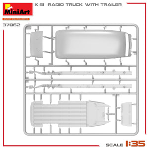 Miniart 37062 K-51 RADIO TRUCK WITH TRAILER 1/35 – immagine 16