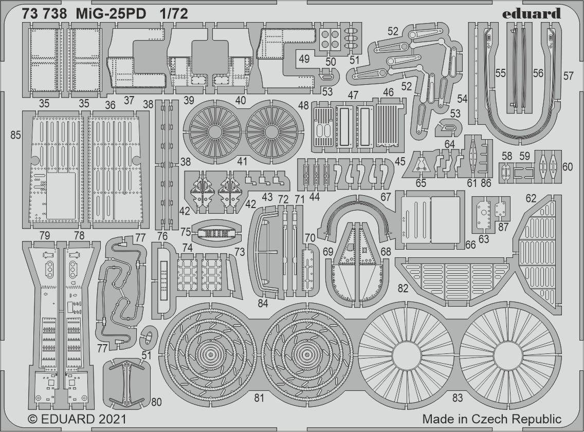 Eduard 73738 MiG-25PD ICM 1/72 – immagine 2