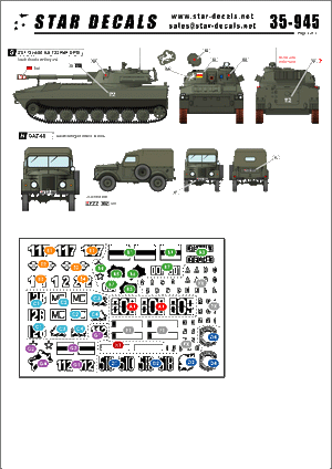 Star Decals 35-945 Post U.S.S.R. AFVs 1 1/35 – imagen 2