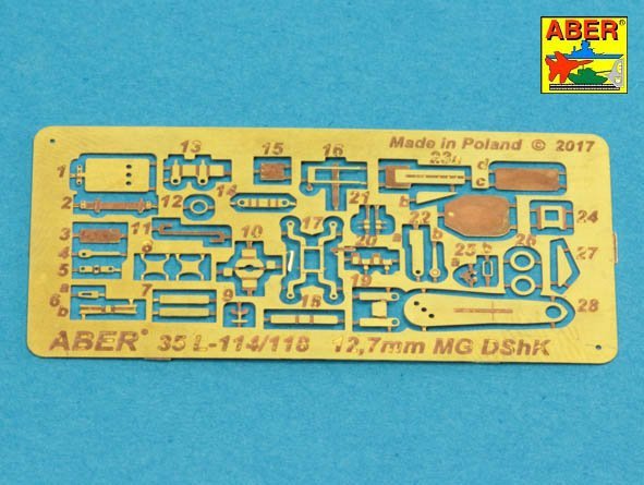 Aber 35L-114 Barrel for Russian 12,7mm heavy machine gun DShK, WWII version (JS-2:; JS-3; JSU-152) 1/35 – Bild 3