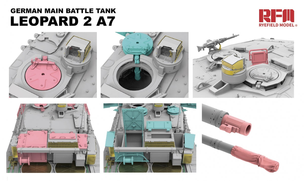 Rye Field Model 5108 Leopard 2 A7 German Main Battle Tank 1/35 – immagine 6