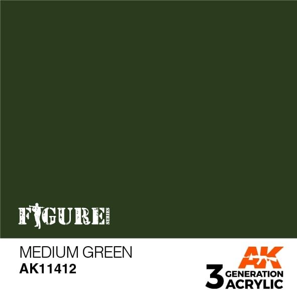 AK Interactive AK11412 Medium Green 17ml