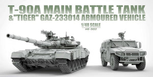 Suyata NO-002 T-90A Main Battle Tank &amp;amp; &amp;quot;Tiger&amp;quot; Gaz-233014 Armoured Vehicle 1/48 – Bild 2