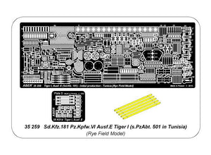 Aber 35259 Sd.Kfz.18 Pz.Kpfw.VI Ausf.E Tiger I (s.PzAbt. 501 in Tunisia) 1/35 – immagine 19