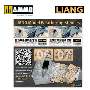 Liang 0007 Salt Weathering Effects Airbrush Stencils (Intensive) – immagine 2