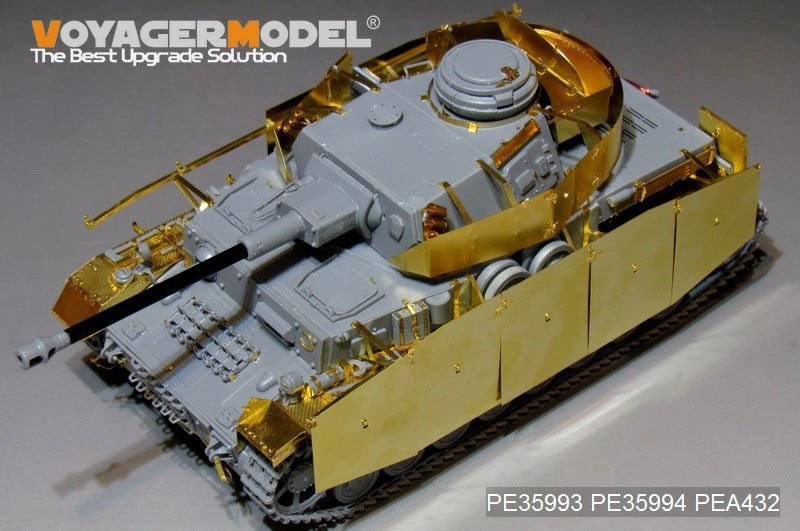 Voyager modèle PEA432 WWII allemand Pz.Kpfw.IV Ausf.G (LateProduction) Schurzen (pour Border 35001) 1/35 – image 3