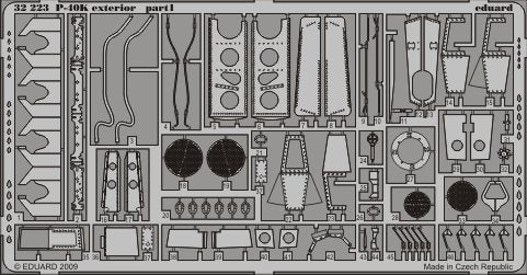 Eduard 32223 P-40K exterior HASEGAWA 1/32 – imagen 2