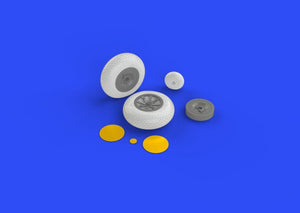 Eduard 632080 P-40 wheels w/ pattern HASEGAWA 1/32 – immagine 2