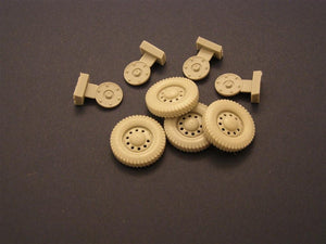 Roues de route Panzer Art RE35-031 avec roue de secours pour voiture de reconnaissance « Dingo » 1/35 – image 2
