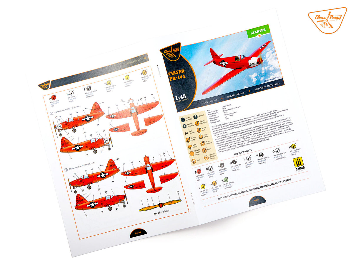 Clear Prop! CP4815 Culver PQ-14A 1/48 – immagine 24