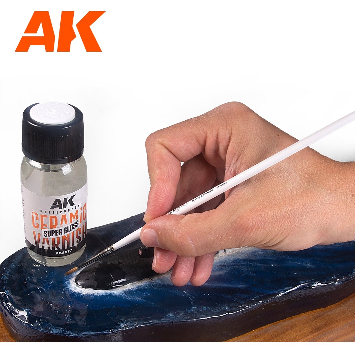 AK Interactive AK8077 MULTIPURPOSE CERAMIC VARNISH (SUPER GLOSS) – immagine 2