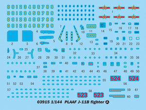Trumpeter 03915 PLAAF J-11B fighter 1/144 – immagine 3
