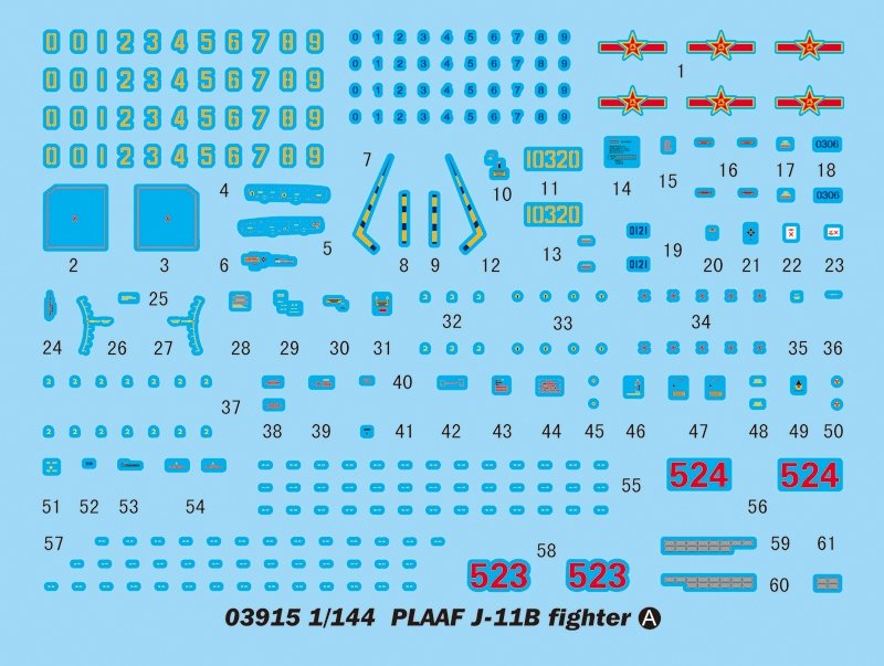 Trumpeter 03915 PLAAF J-11B fighter 1/144 – immagine 3