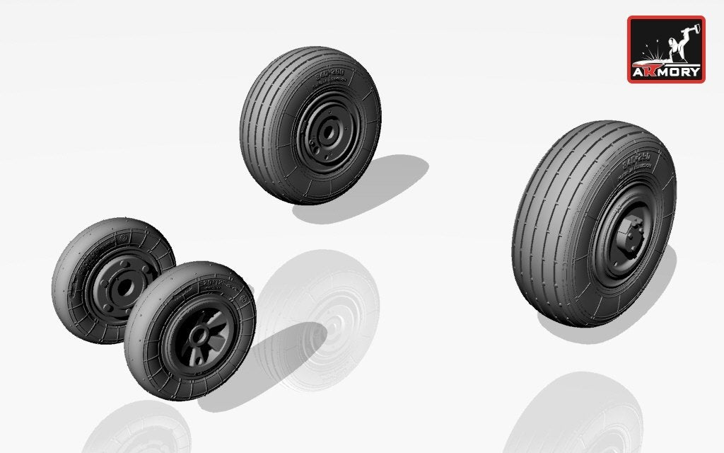 Armory Models AW72014 Mikoyan МiG-23,23P(early) wheels 1/72 – Bild 2
