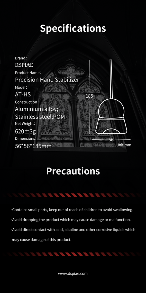 DSPIAE AT-HS Precision Hand Stabilizer – zdjęcie 9