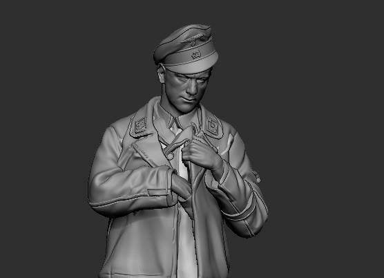 Panzer Art FI35-082 Waffen-SS tank officer Kursk battle No.2 1/35 – zdjęcie 2