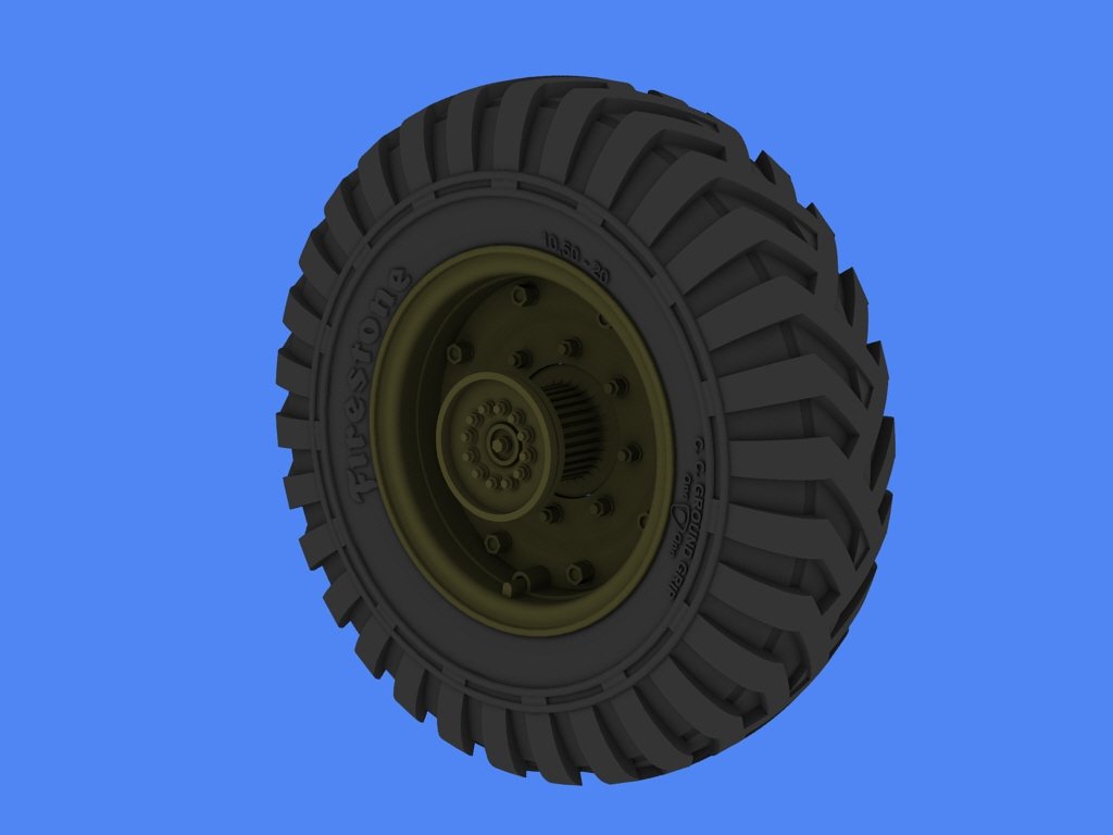 Panzer Art RE35-261 Bedford QLC road wheels (Firestone) 1/35 – immagine 3