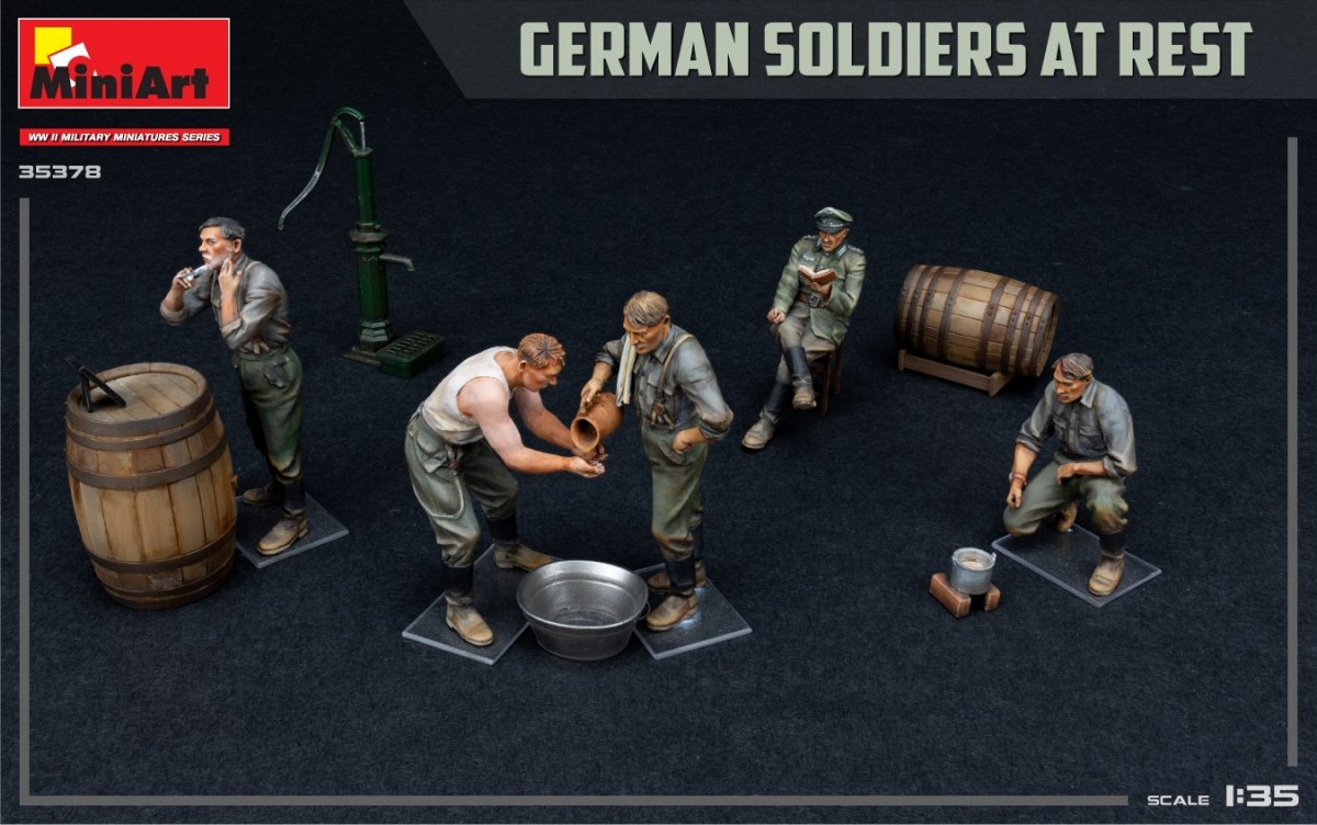 MiniArt 35378 GERMAN SOLDIERS AT REST. SPECIAL EDITION 1/35 – immagine 3
