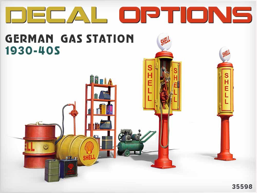 MiniArt 35598 GERMAN GAS STATION 1930-40s 1/35 – zdjęcie 3