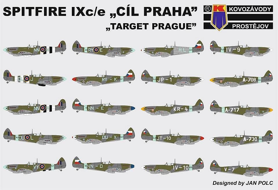 Kovozavody Prostejov KPM0060 Supermarine Spitfire Mk.IXe Cil Praha 1/72 – image 2