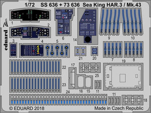 Eduard 73636 Sea King HAR.3 / Mk.43 intérieur AIRFIX 1/72