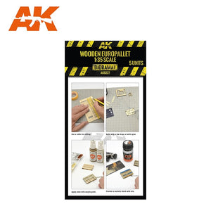 AK Interactive AK8227 LASER CUT WOODEN EUROPALLET (5 UNITS) – immagine 2