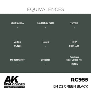 AK Interactive RC955 IJN D2 Green Black 17 ml – immagine 2