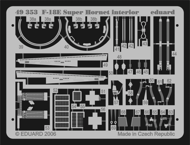 Intérieur du F-18E Eduard 49353 au 1/48 (Hasegawa) – image 2