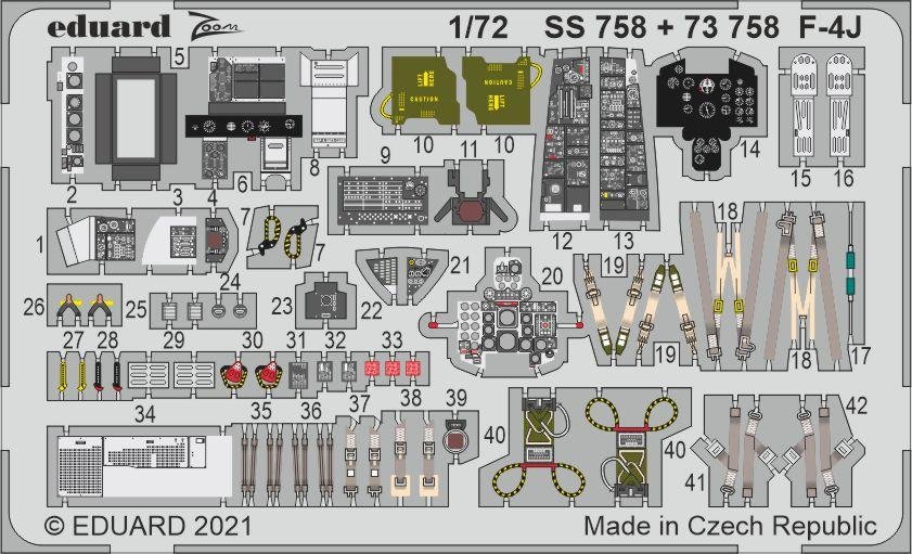 Eduard 73758 F-4J FINE MOLDS 1/72 – Bild 2