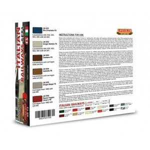 Lifecolor XS13 Acrylic color Set Italian Railways Set 1 6x22ml – Bild 2