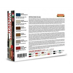 Lifecolor XS13 Acrylic color Set Italian Railways Set 1 6x22ml – Bild 2