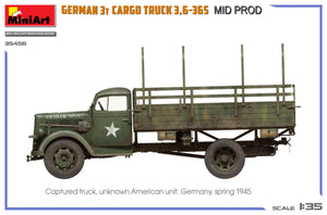 Miniart 35456 GERMAN 3T CARGO TRUCK 3,6-36S MID PROD 1/35 – Bild 13